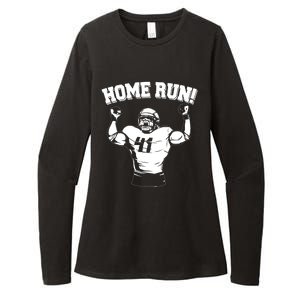 Funny Football Player Home Run Womens CVC Long Sleeve Shirt