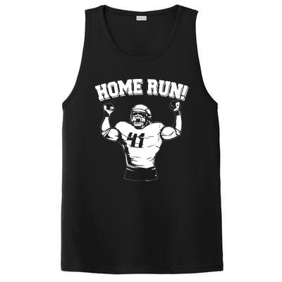 Funny Football Player Home Run PosiCharge Competitor Tank