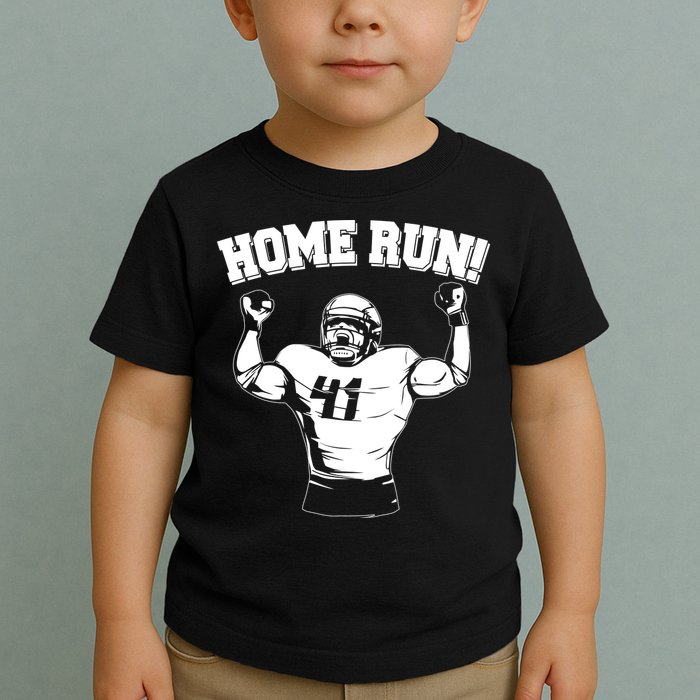 Funny Football Player Home Run Toddler T-Shirt