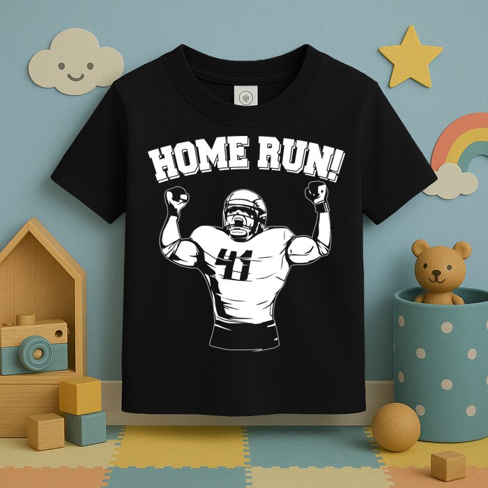 Funny Football Player Home Run Toddler T-Shirt