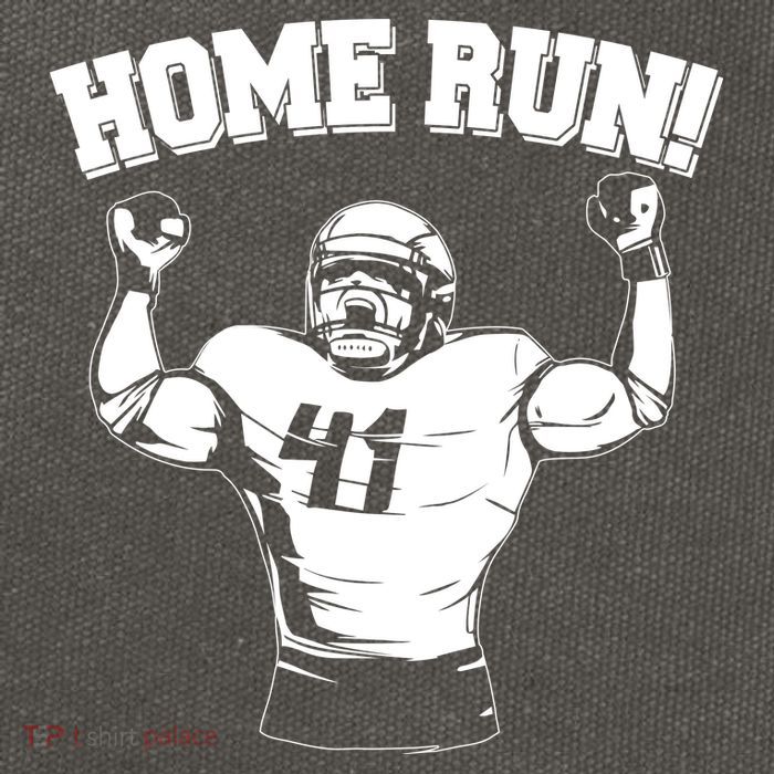 Funny Football Player Home Run Cotton Canvas Backpack