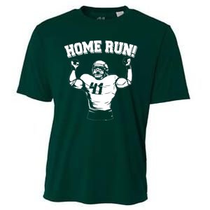 Funny Football Player Home Run Cooling Performance Crew T-Shirt