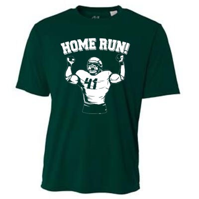 Funny Football Player Home Run Cooling Performance Crew T-Shirt