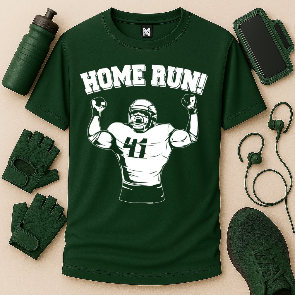Funny Football Player Home Run Performance Shirt