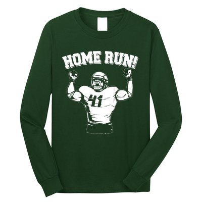 Funny Football Player Home Run Long Sleeve Shirt