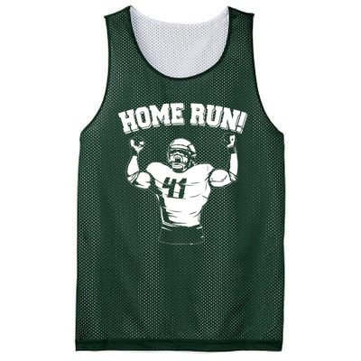 Funny Football Player Home Run Mesh Reversible Basketball Jersey Tank