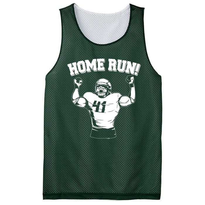 Funny Football Player Home Run Mesh Reversible Basketball Jersey Tank