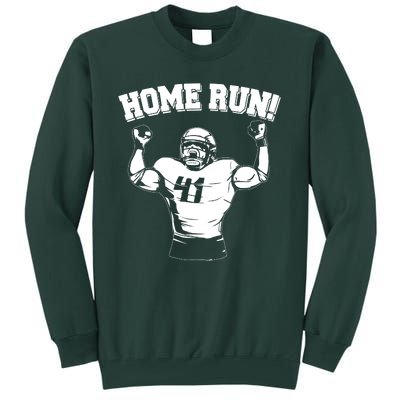 Funny Football Player Home Run Tall Sweatshirt