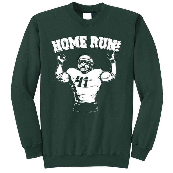 Funny Football Player Home Run Tall Sweatshirt