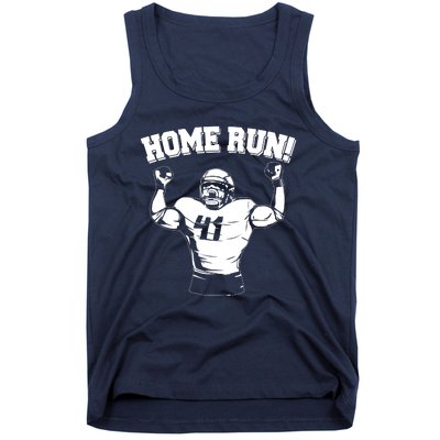 Funny Football Player Home Run Tank Top