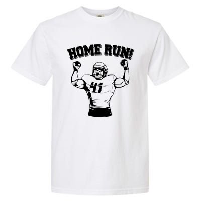 Funny Football Player Home Run Garment-Dyed Heavyweight T-Shirt