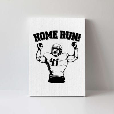 Funny Football Player Home Run Canvas