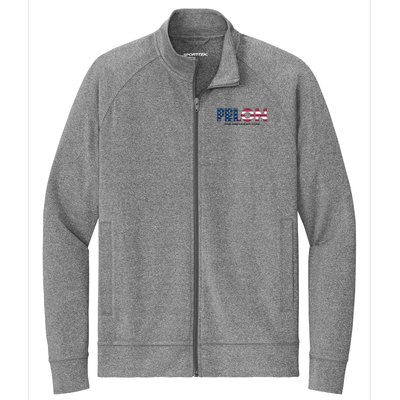 Felon For President 2024 Stretch Full-Zip Cadet Jacket