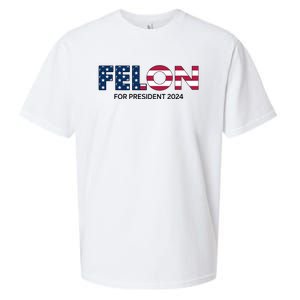 Felon For President 2024 Sueded Cloud Jersey T-Shirt