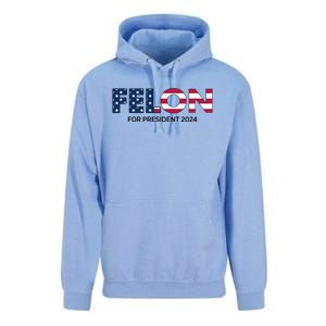 Felon For President 2024 Unisex Surf Hoodie