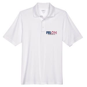 Felon For President 2024 Men's Origin Performance Pique Polo