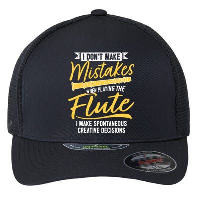 Funny Flute Player Saying Flutist I Creative Decisions Flexfit Unipanel Trucker Cap