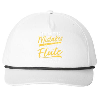 Funny Flute Player Saying Flutist I Creative Decisions Snapback Five-Panel Rope Hat