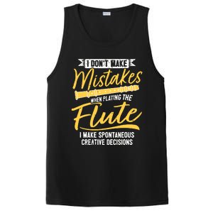 Funny Flute Player Saying Flutist I Creative Decisions PosiCharge Competitor Tank