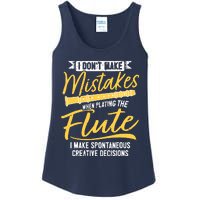 Funny Flute Player Saying Flutist I Creative Decisions Ladies Essential Tank