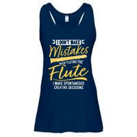 Funny Flute Player Saying Flutist I Creative Decisions Ladies Essential Flowy Tank