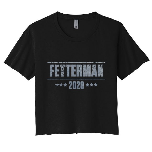 Fetterman For President 2028 Democratic Resistance Trump Crop Top