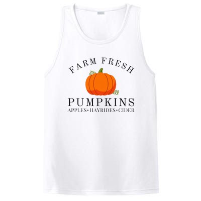 Farm Fresh Pumpkins Apples Hayrides Cider Thanksgiving Fall PosiCharge Competitor Tank