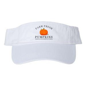 Farm Fresh Pumpkins Apples Hayrides Cider Thanksgiving Fall Valucap Bio-Washed Visor