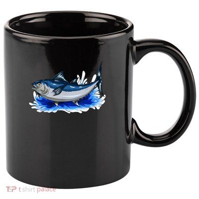 fishing fishing promotion tuna vintage 11oz C Handle Ceramic Mug