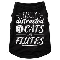 Funny Flute Player Saying Cat Owner I Cats And Flutes Doggie Tank