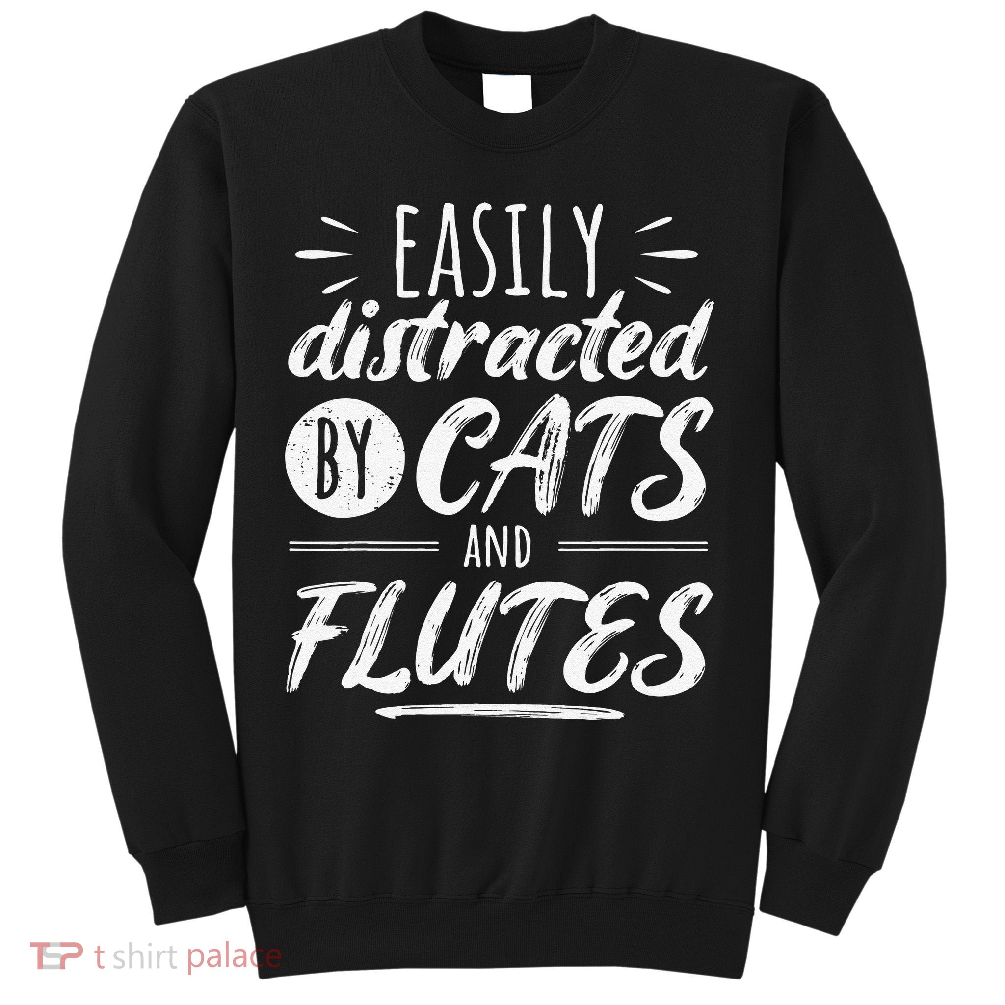 Funny Flute Player Saying Cat Owner I Cats And Flutes Sweatshirt