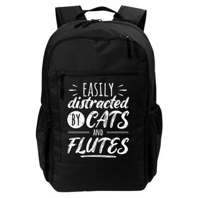 Funny Flute Player Saying Cat Owner I Cats And Flutes Backpack
