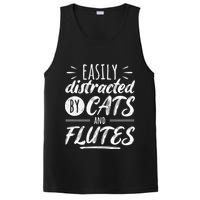 Funny Flute Player Saying Cat Owner I Cats And Flutes PosiCharge Competitor Tank