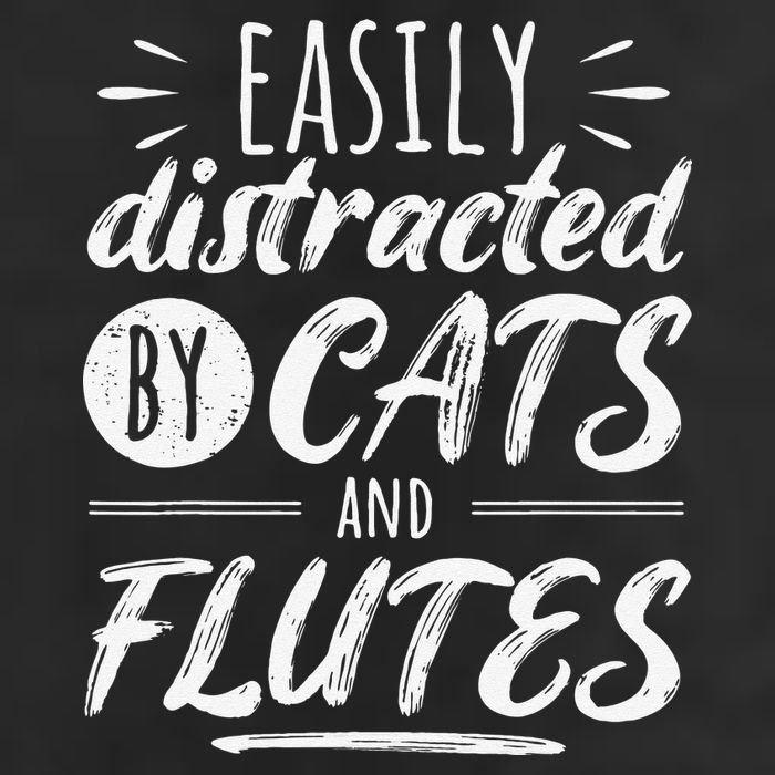 Funny Flute Player Saying Cat Owner I Cats And Flutes Golf Towel