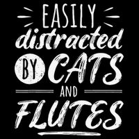 Funny Flute Player Saying Cat Owner I Cats And Flutes Wool Snapback Cap