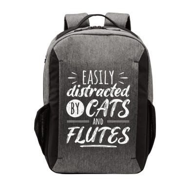 Funny Flute Player Saying Cat Owner I Cats And Flutes Vector Backpack