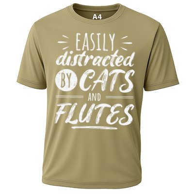 Funny Flute Player Saying Cat Owner I Cats And Flutes Performance Shirt