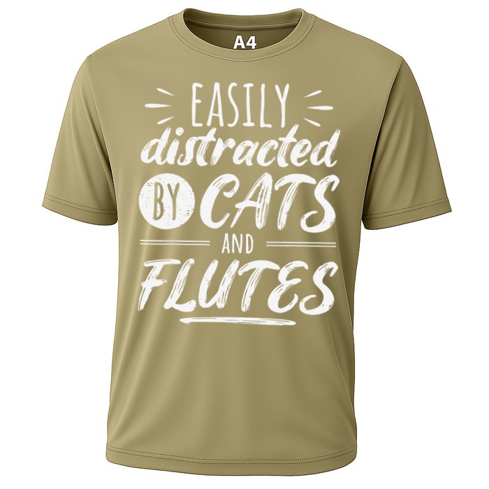 Funny Flute Player Saying Cat Owner I Cats And Flutes Performance Shirt