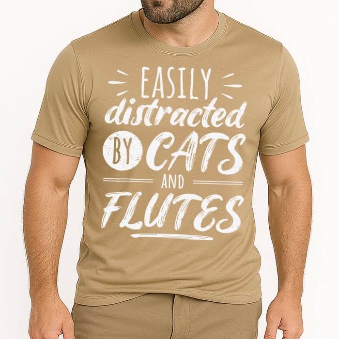 Funny Flute Player Saying Cat Owner I Cats And Flutes Performance Shirt