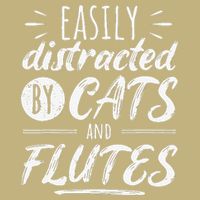 Funny Flute Player Saying Cat Owner I Cats And Flutes Performance Shirt