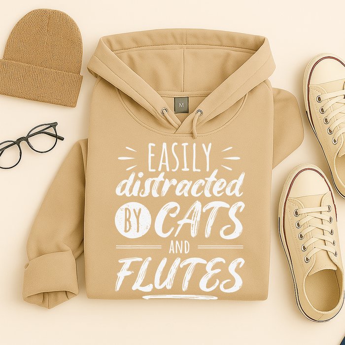 Funny Flute Player Saying Cat Owner I Cats And Flutes Hoodie