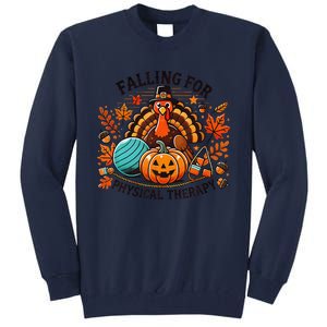 Falling For Physical Therapy Pt Pumpkin Fall Thanksgiving Tall Sweatshirt