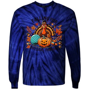 Falling For Physical Therapy Pt Pumpkin Fall Thanksgiving Tie-Dye Long Sleeve Shirt