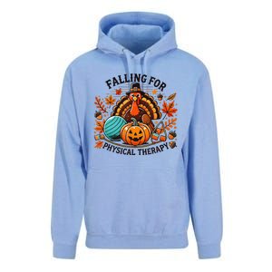 Falling For Physical Therapy Pt Pumpkin Fall Thanksgiving Unisex Surf Hoodie