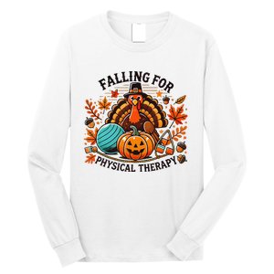 Falling For Physical Therapy Pt Pumpkin Fall Thanksgiving Long Sleeve Shirt