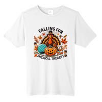 Falling For Physical Therapy Pt Pumpkin Fall Thanksgiving Tall Fusion ChromaSoft Performance T-Shirt