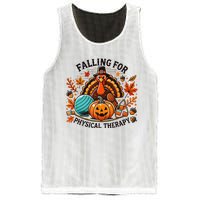 Falling For Physical Therapy Pt Pumpkin Fall Thanksgiving Mesh Reversible Basketball Jersey Tank