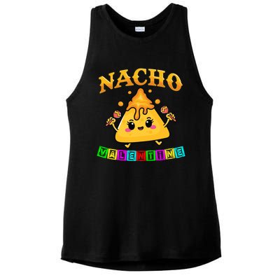 Funny Food Pun Mexican Food Cheese Nacho Valentine Gift Ladies PosiCharge Tri-Blend Wicking Tank