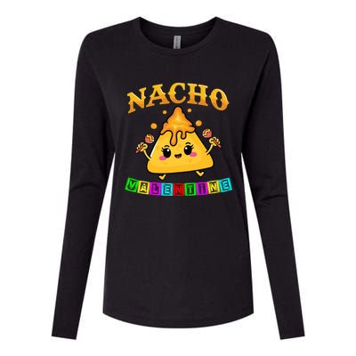 Funny Food Pun Mexican Food Cheese Nacho Valentine Gift Womens Cotton Relaxed Long Sleeve T-Shirt