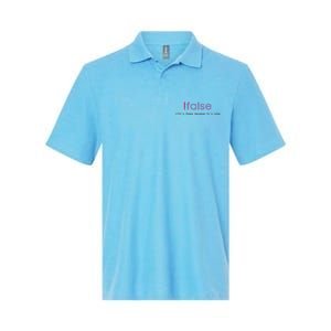 Funny False Programming Geek Programmer Humor JS Coder Softstyle Adult Sport Polo